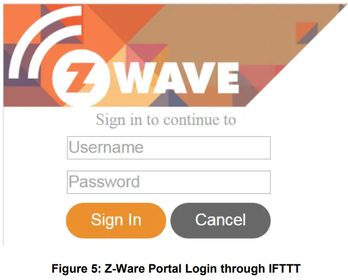 ZWAVE IFTTT Z Ware Portal Channel-fig3