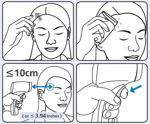 How to measure temple temperature