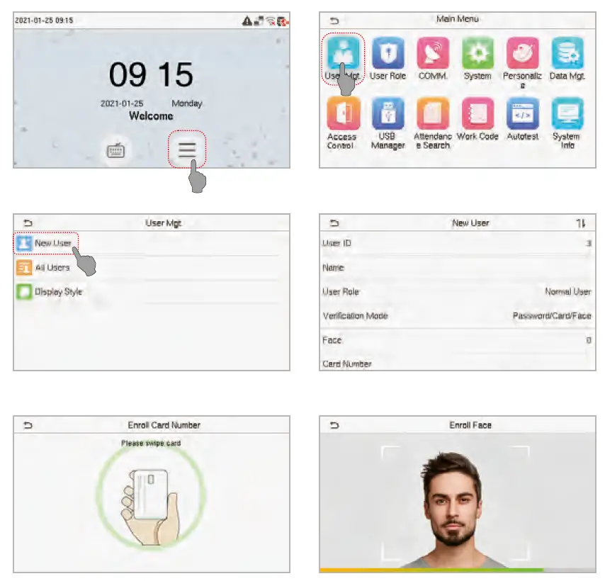 ZKTeco -EFACE10- Face -Recognition-Terminal User-fig 10