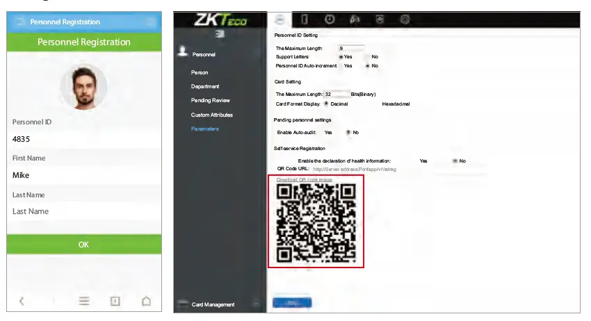 ZKTeco -EFACE10- Face -Recognition-Terminal User-fig 12