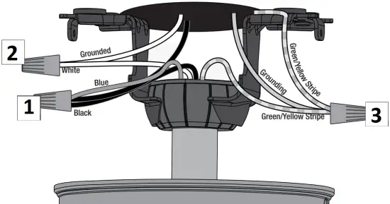 Hunter 51744 - Wiring the Fan 1