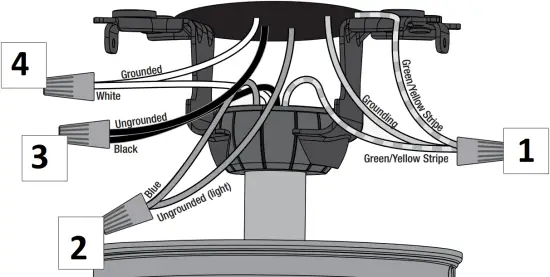 Hunter 51744 - Wiring the Fan 3