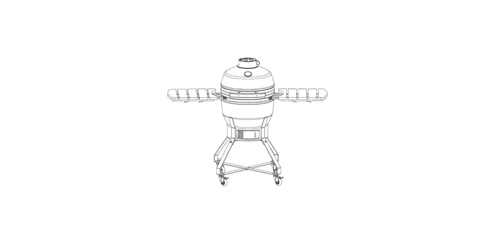 Maxima 09378010 Ceramic Grill Egg Grill Standing Design User Manual