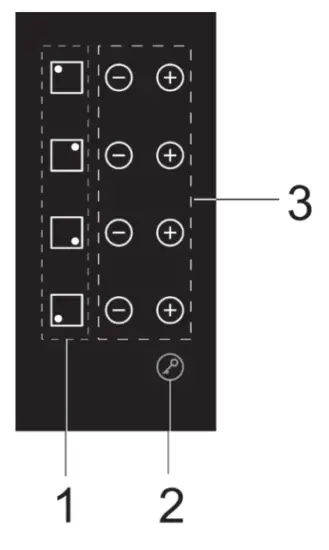 EMILIA EMCER64 60cm Ceramic Cooktop - Control Panel