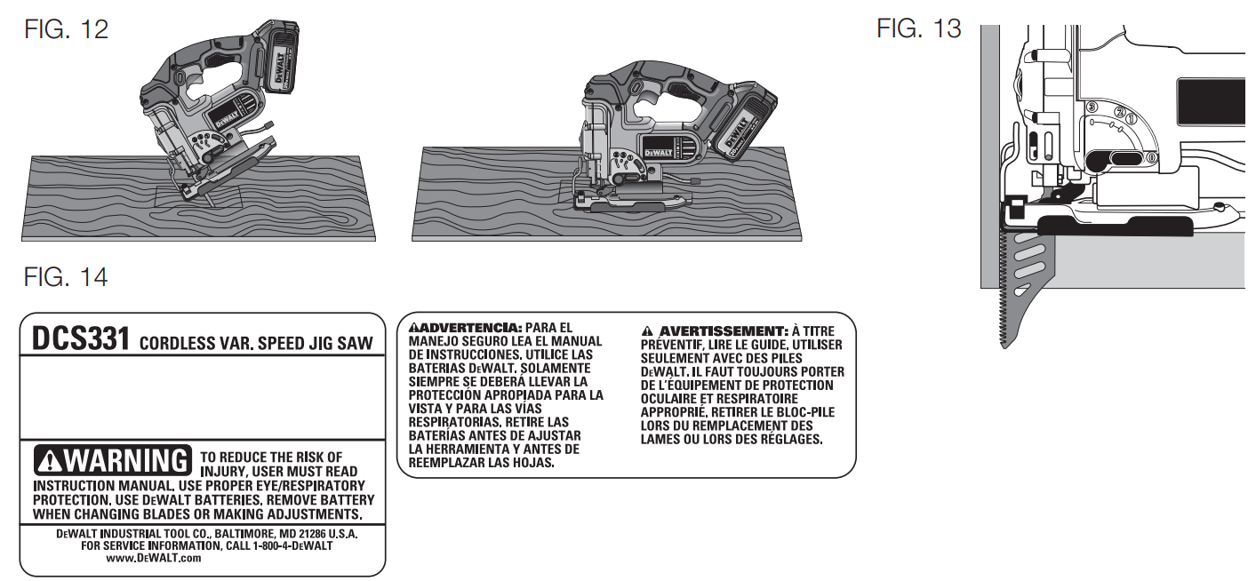 DEWALT DCS331 20V Max Cordless Jigsaw - fig 9