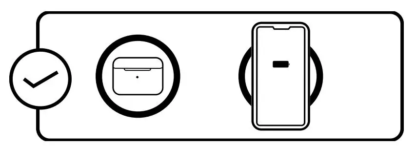 Baseus WXJK-B01 Simple Wireless Charger 15W QI - Point your phone headphone at the center of the wireless charger, and the wireless charger starts working