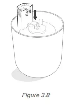 levoit Ultrasonic Top-Fill Cool Mist 2-In-1 Humidifier Diffuser User Manual - Put the mist tube into place inside the water tank, then align the top of the mist tube with the mist outlet