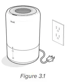 levoit Ultrasonic Top-Fill Cool Mist 2-In-1 Humidifier Diffuser User Manual - Unplug the humidifier.