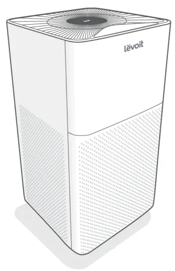 levoit LV-H135-RWH Console True HEPA Air Purifier