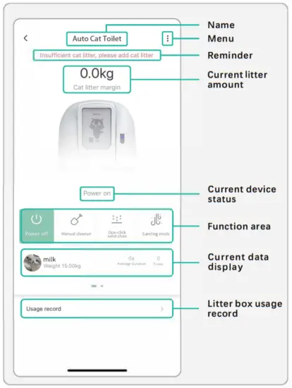 PETJC AU01 III Self Cleaning Cat Litter Box Pro - APP page 1