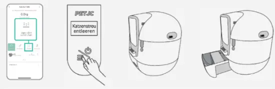 PETJC AU01 III Self Cleaning Cat Litter Box Pro - Phone pairing1
