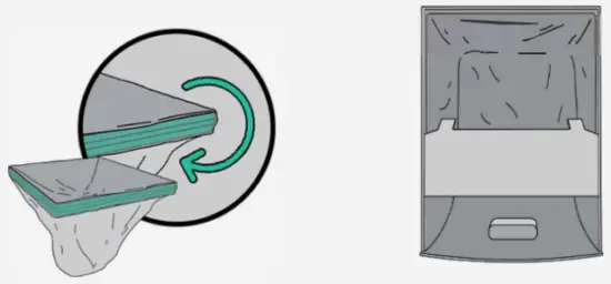 PETJC AU01 III Self Cleaning Cat Litter Box Pro - litter bag