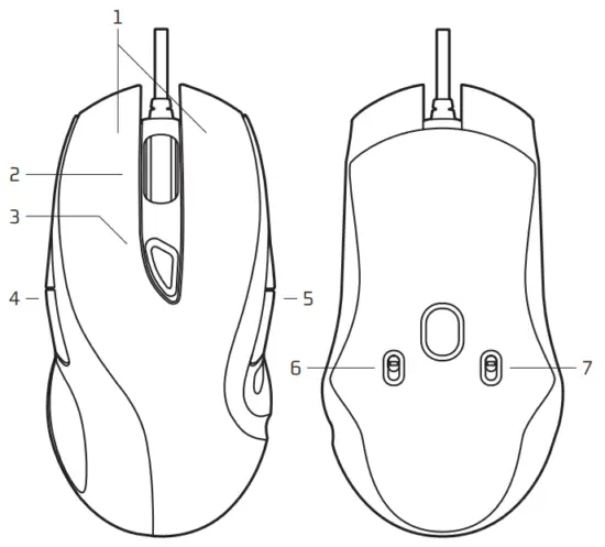 NGS GMX 125 Ambidextrous Ergonomic RGB Light Gaming Mouse - 1