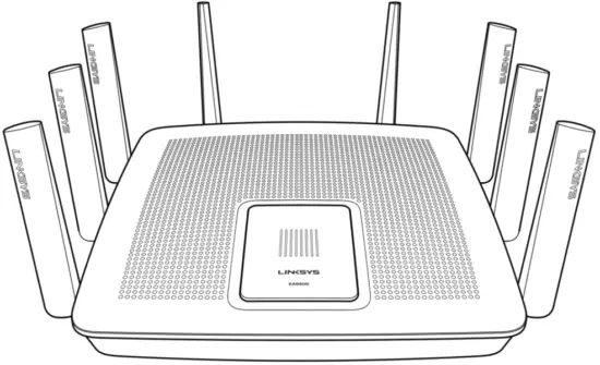 LINKSYS EA9500 Max Stream AC5400 MU MIMO Gigabit Router - FIG 1