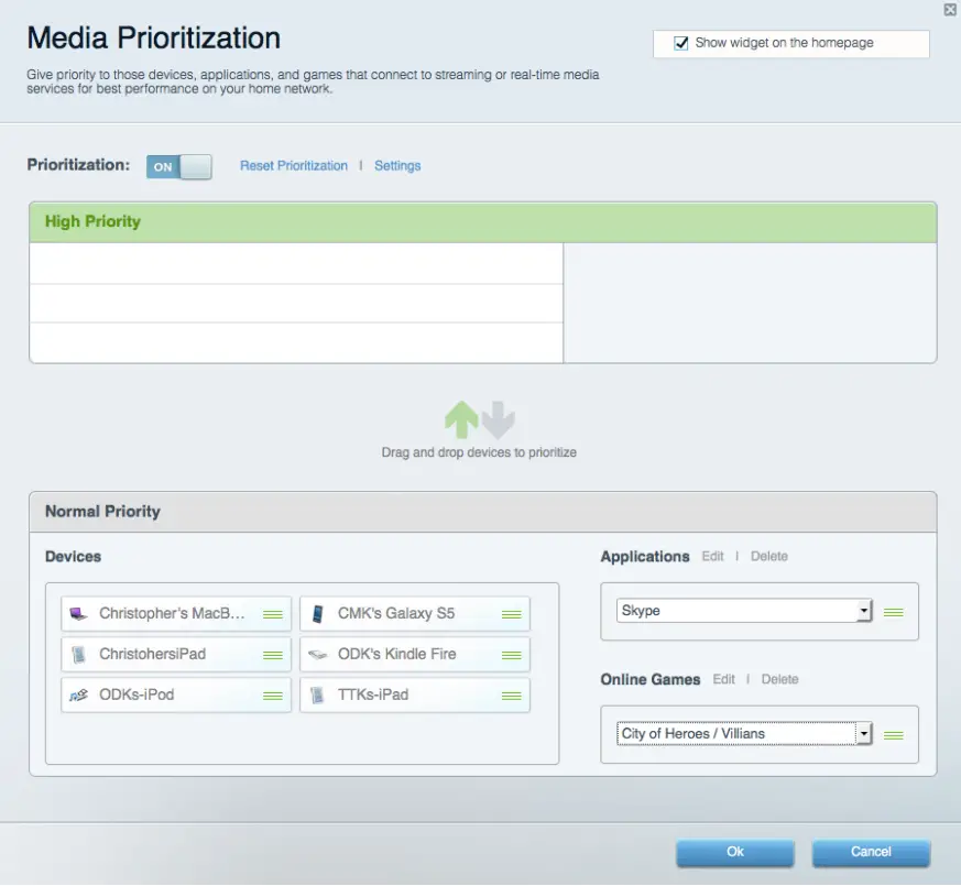 LINKSYS EA9500 Max Stream AC5400 MU MIMO Gigabit Router - Media Prioritization