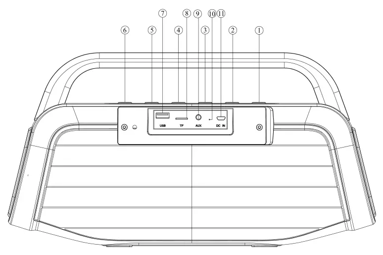 New Times Global NT B806 Portable Bluetooth Speaker - 1