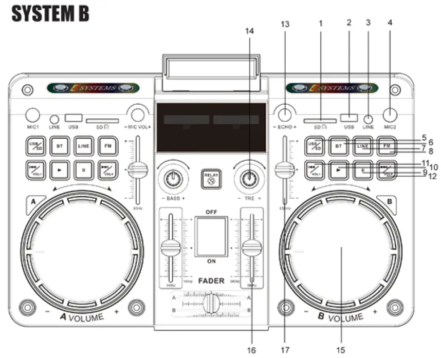 LENOXX-BTD200-Bluetooth-300-Watt-Entertainment-System-fig4