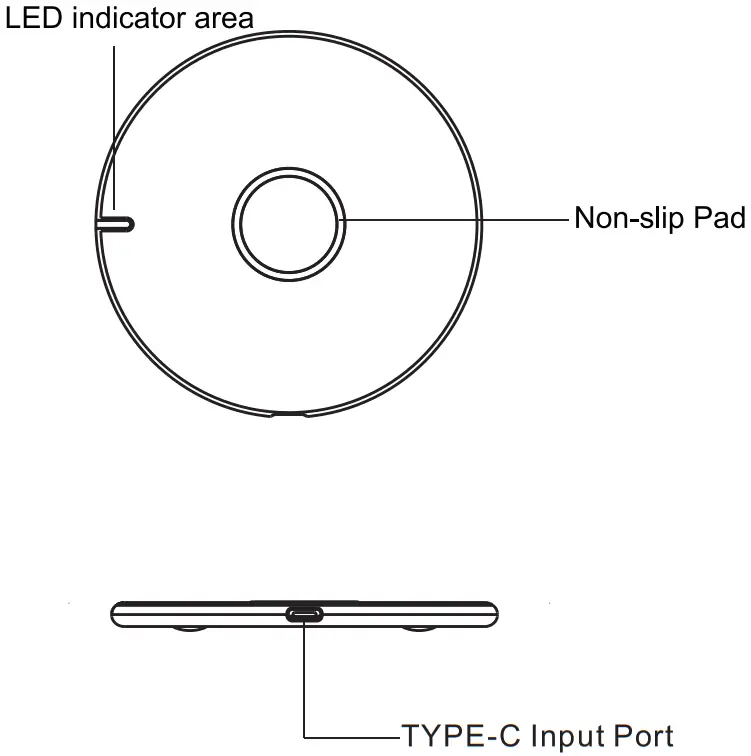 EPQI ET200 Wireless Charger - Product Outline