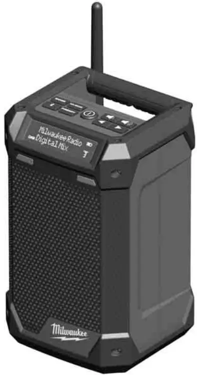 milwaukee M12RCDAB Radio charge with DAB