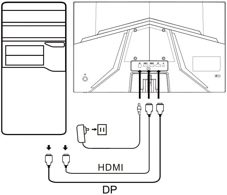aopen Hc5 Curved Gaming Monitor 1