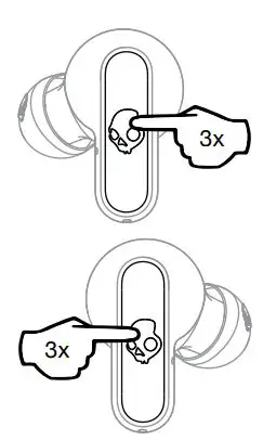 Skullcandy SKS2DMWP744 Dime Series True Wireless In-Ear Headphones User Guide - Activate Voice Assistant