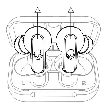 Skullcandy SKS2DMWP744 Dime Series True Wireless In-Ear Headphones User Guide - Auto Power On