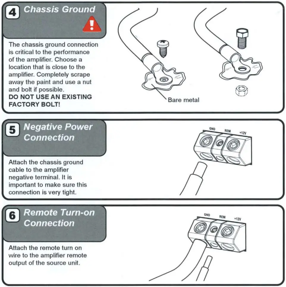 MB Quart RA1-150.2 150 Watt Amplifier Installation Guide - Installation
