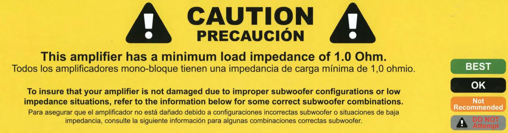 MB Quart RA1-150.2 150 Watt Amplifier Installation Guide - This amplifier has a minimum load impedance