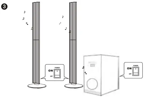 BLAUPUNKT Soundbar- Pairing wireless rear speakers2