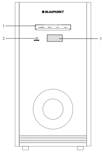 BLAUPUNKT Soundbar- Subwoofer Front Panel