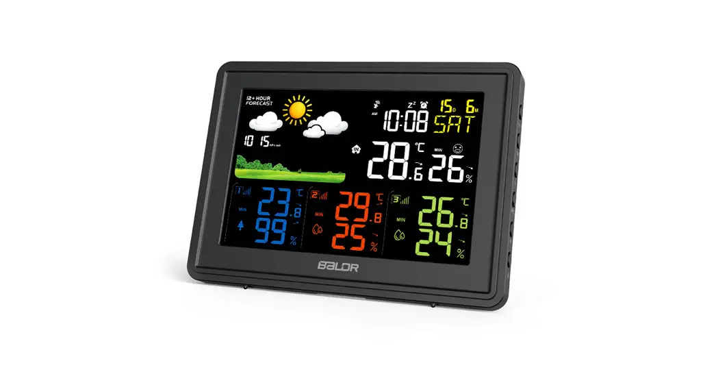 Baldr B0359wst4h4pr Wireless Color Weather Station With 3 Remote Sensors User Guide