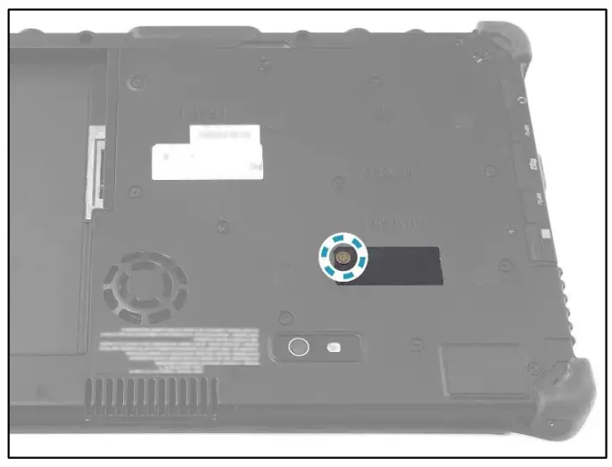 R11 Rugged Tablet Expansion Modules User Manual - screw securing