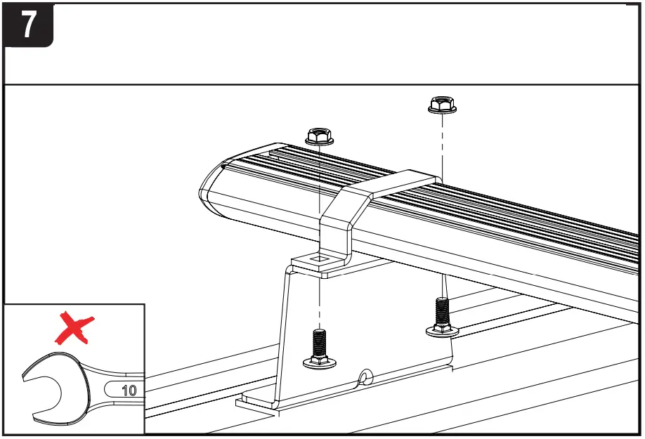 VANGUARD VG286 3 Renault Master x3 ULTI Van Roof Bars - flange nuts