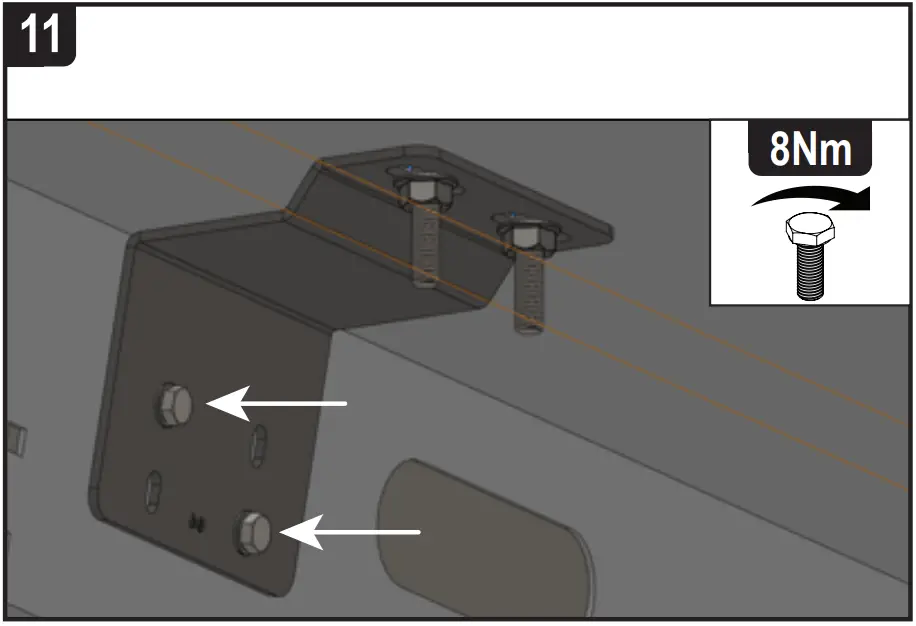 VANGUARD VG286 3 Renault Master x3 ULTI Van Roof Bars - r fixing brackets