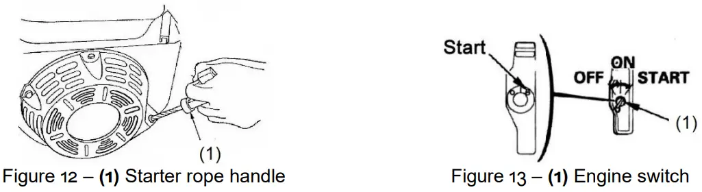 WILTEC 92671 LIFAN 2 Cylinder Petrol Engine - Hand starter