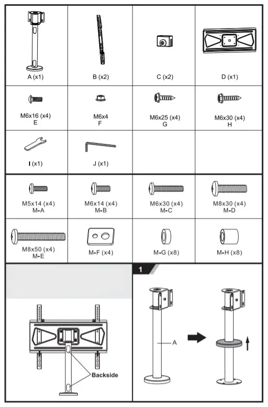 nedis DESKTOP TV MOUNT 1