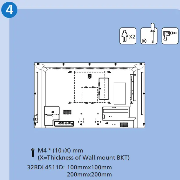 PHILIPS 32BDL4511D 32 Inch 1080p D Line Anti Glare Smart Digital Signage Display - overview 4