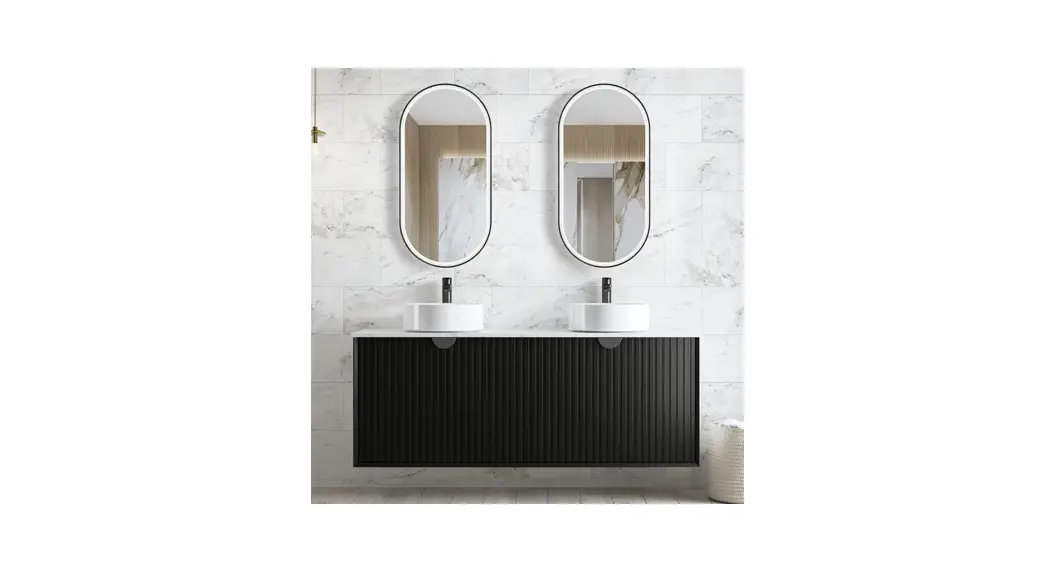 Otti Australia Led-mf9045b Led Matte Black Oval Mirror Installation Guide