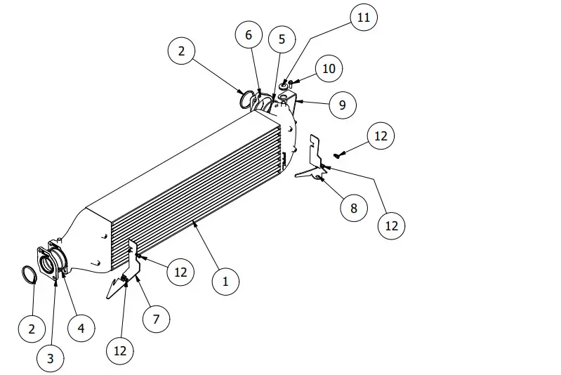 PRL-HC10-IC Motorsports Front Mount Intercooler - Fig 1