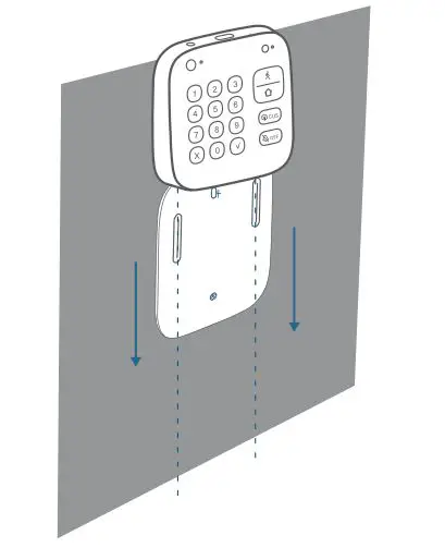 eufy Security Keypad - Slide the keypad down