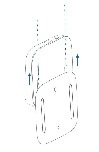 eufy Security Keypad - Slide the mounting bracket off.