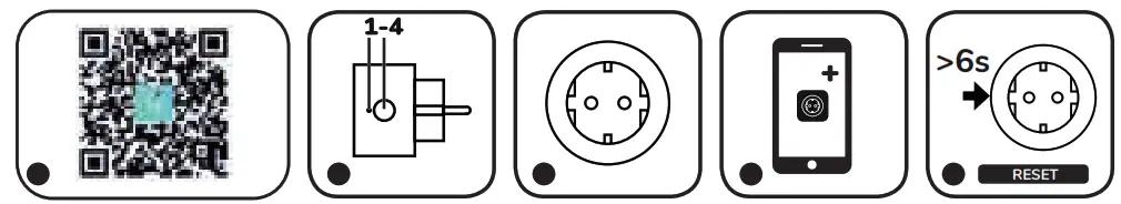 qnect QN-WP01 RESET Wi-Fi Smart Plug