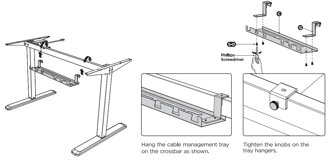 V I V O DESK-V101EB Black Electric Single Motor Desk Frame - fig 8