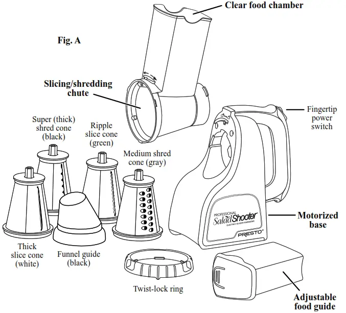 PRESTO Professional SaladShooter - Fig. A