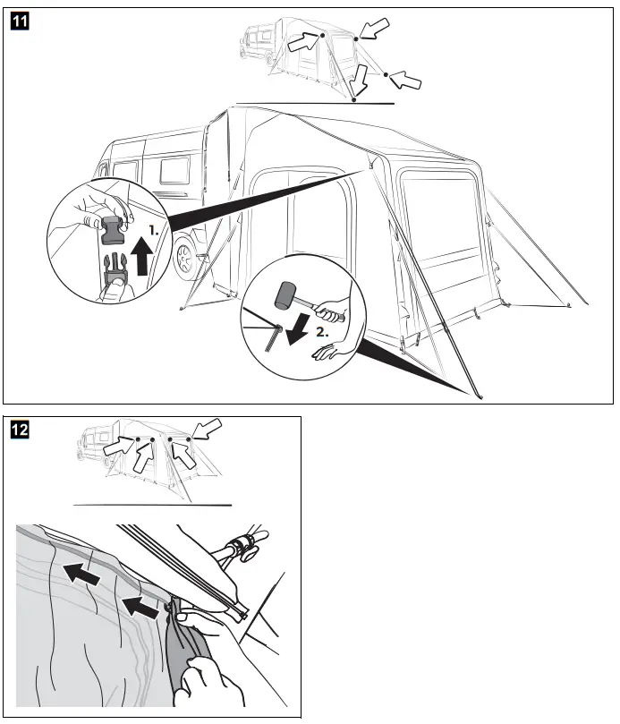 DOMETIC Rally AIR Pro 240 TG Inflatable Awning Tent - Fig3