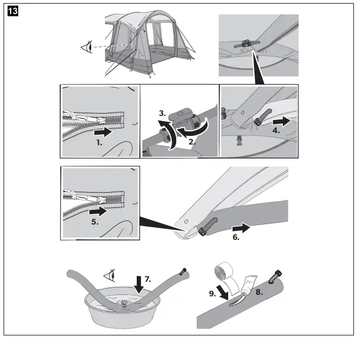 DOMETIC Rally AIR Pro 240 TG Inflatable Awning Tent - Fig4