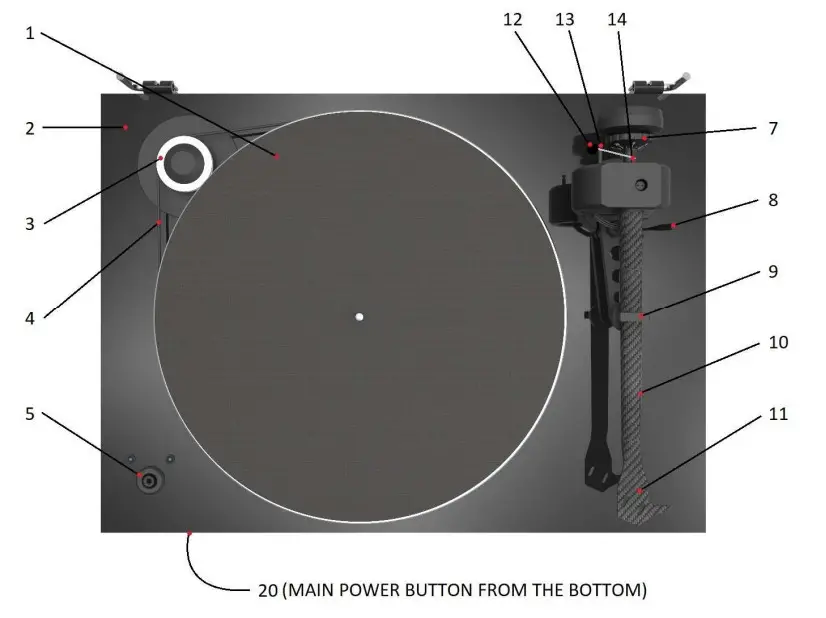 Pro-Ject X8 Audio System - Parts