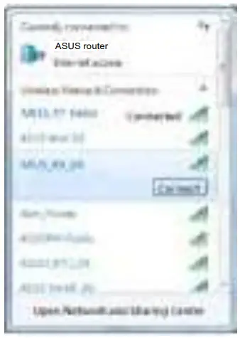 Wireless connection Configuration