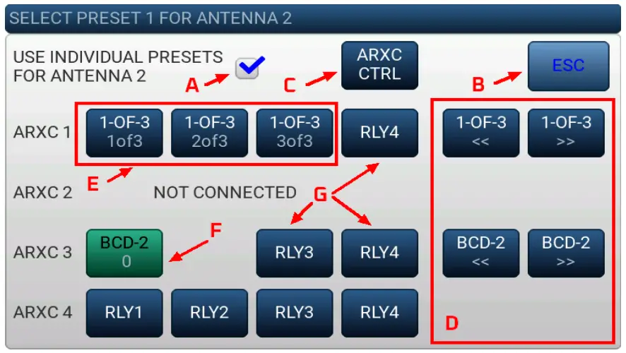ARXC.REL Settings and Use