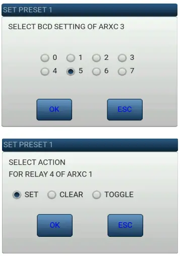 ARXC.REL Settings and Use